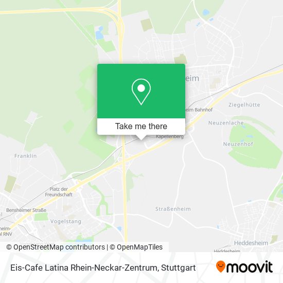 Eis-Cafe Latina Rhein-Neckar-Zentrum map
