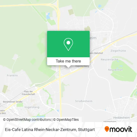 Карта Eis-Cafe Latina Rhein-Neckar-Zentrum