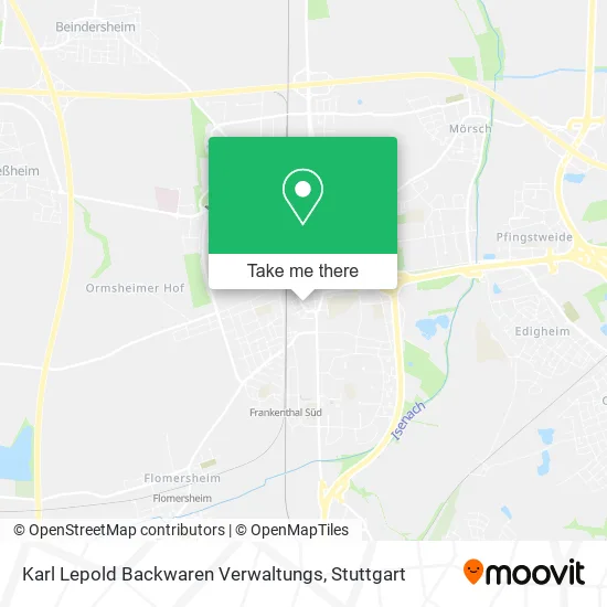 Karl Lepold Backwaren Verwaltungs map