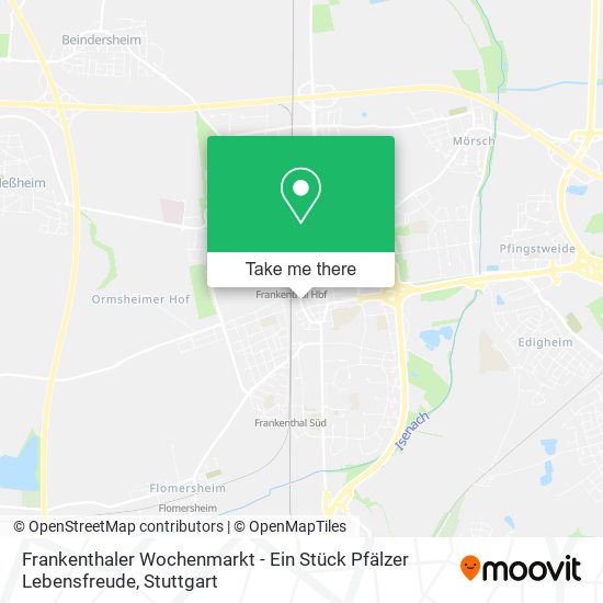 Frankenthaler Wochenmarkt - Ein Stück Pfälzer Lebensfreude map