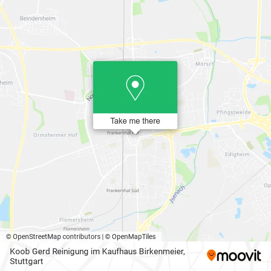 Карта Koob Gerd Reinigung im Kaufhaus Birkenmeier