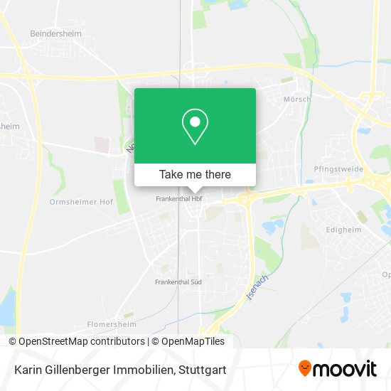 Karin Gillenberger Immobilien map