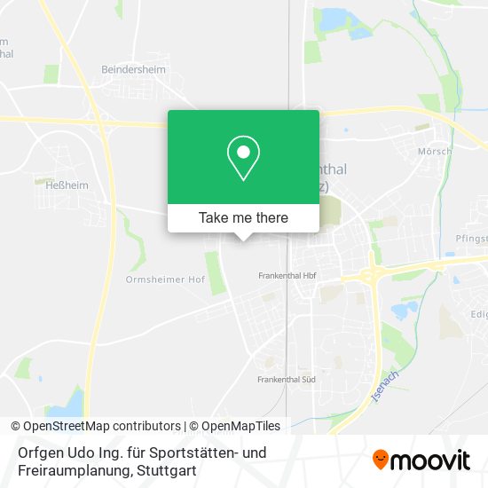 Карта Orfgen Udo Ing. für Sportstätten- und Freiraumplanung