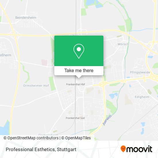Professional Esthetics map