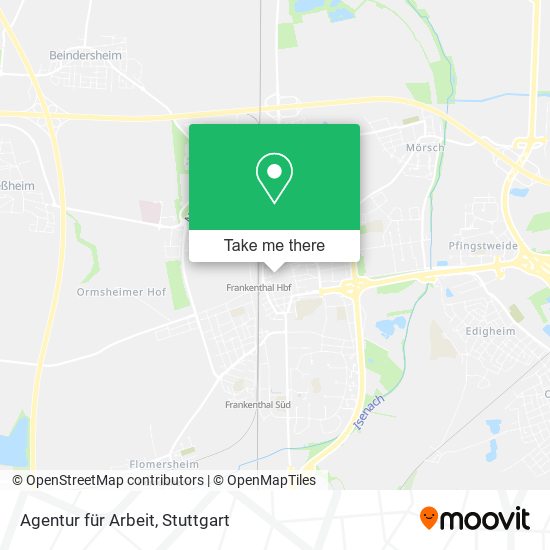 Agentur für Arbeit map