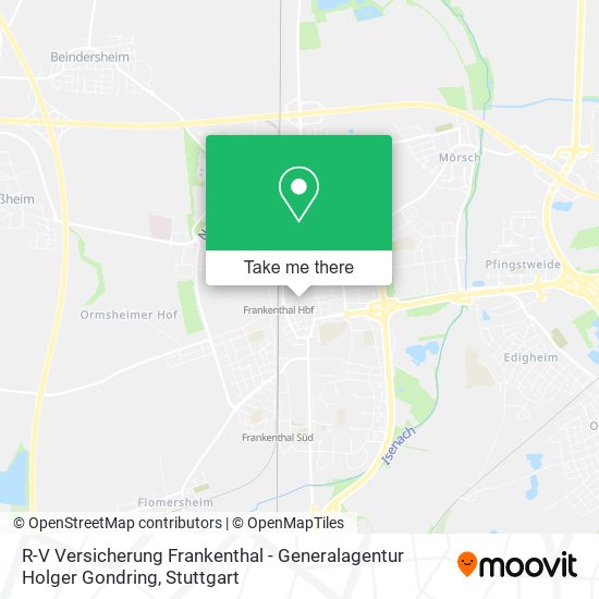 Карта R-V Versicherung Frankenthal - Generalagentur Holger Gondring