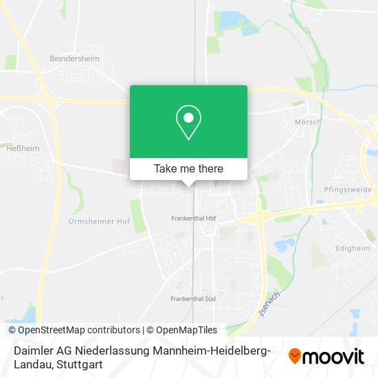 Daimler AG Niederlassung Mannheim-Heidelberg-Landau map