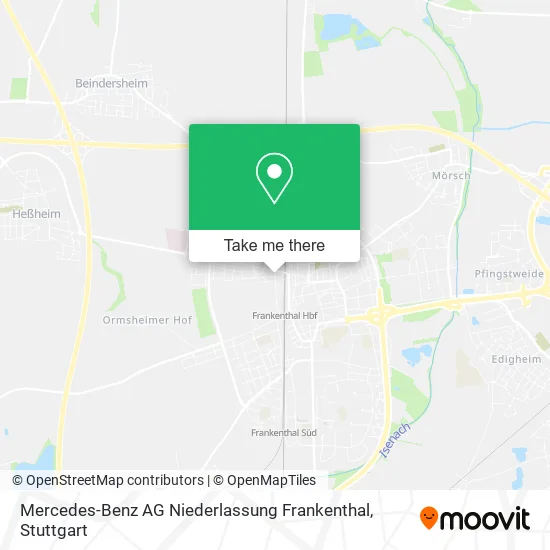Карта Mercedes-Benz AG Niederlassung Frankenthal