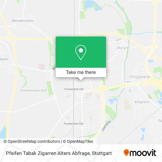 Pfeifen Tabak Zigarren Alters Abfrage map