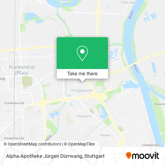 Карта Alpha-Apotheke Jürgen Dürrwang