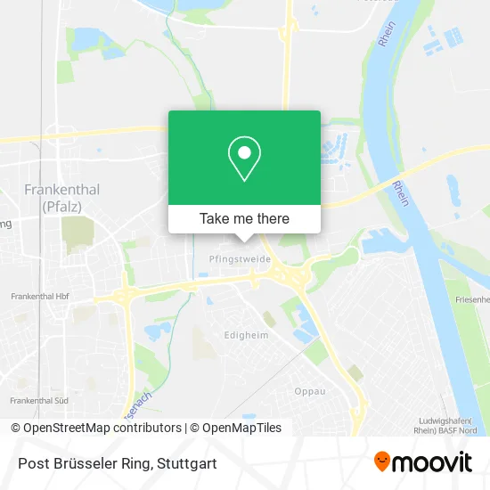 Карта Post Brüsseler Ring