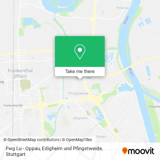 Карта Fwg Lu - Oppau, Edigheim und Pfingstweide