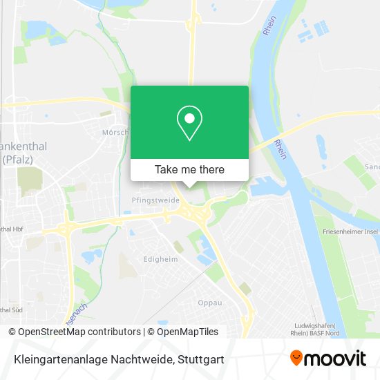 Kleingartenanlage Nachtweide map
