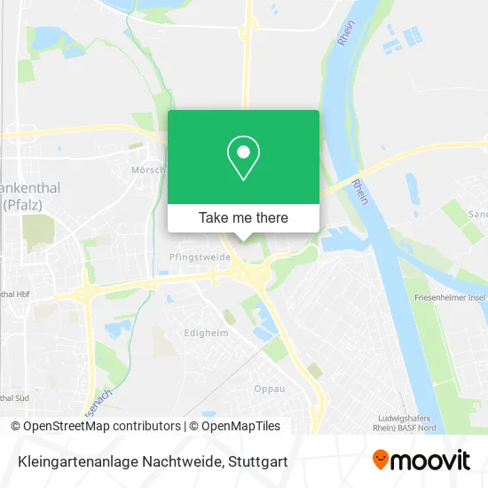 Карта Kleingartenanlage Nachtweide