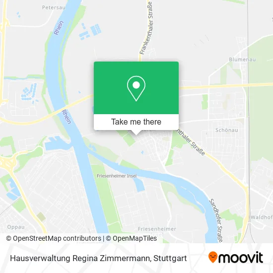 Карта Hausverwaltung Regina Zimmermann