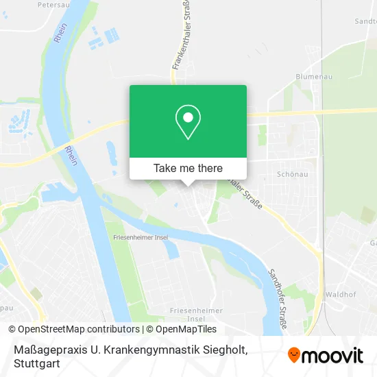 Карта Maßagepraxis U. Krankengymnastik Siegholt