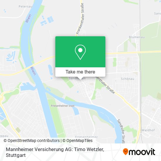 Mannheimer Versicherung AG: Timo Wetzler map