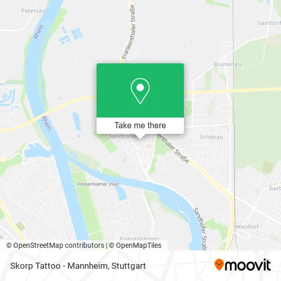 Карта Skorp Tattoo - Mannheim