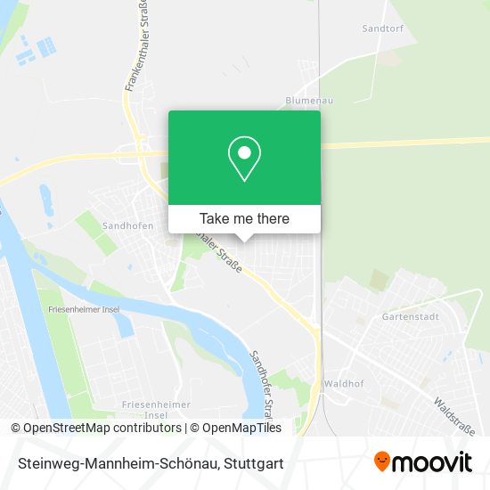 Steinweg-Mannheim-Schönau map