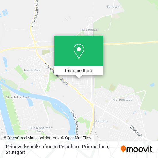 Reiseverkehrskaufmann Reisebüro Primaurlaub map