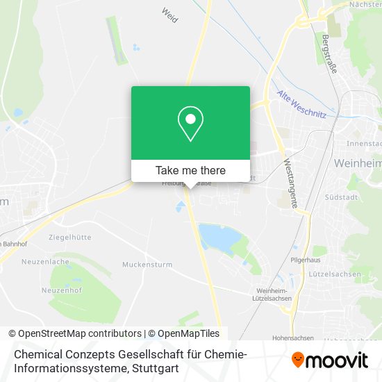 Chemical Conzepts Gesellschaft für Chemie-Informationssysteme map