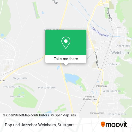 Карта Pop und Jazzchor Weinheim
