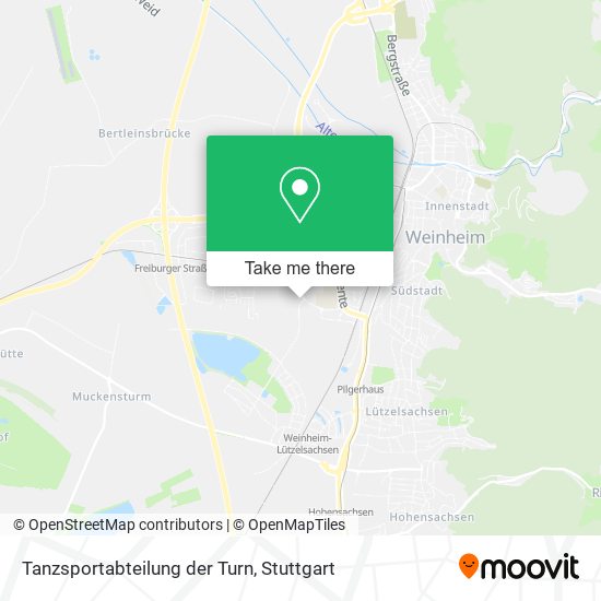 Tanzsportabteilung der Turn map