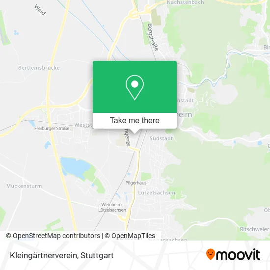 Карта Kleingärtnerverein