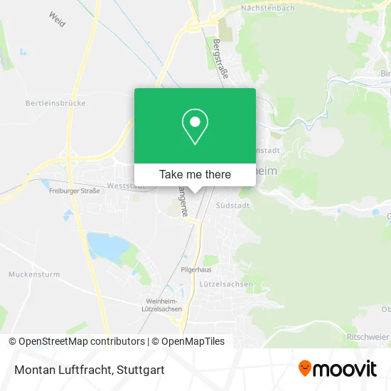 Карта Montan Luftfracht