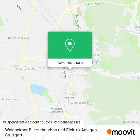 Карта Weinheimer Blitzschutzbau und Elektro-Anlagen