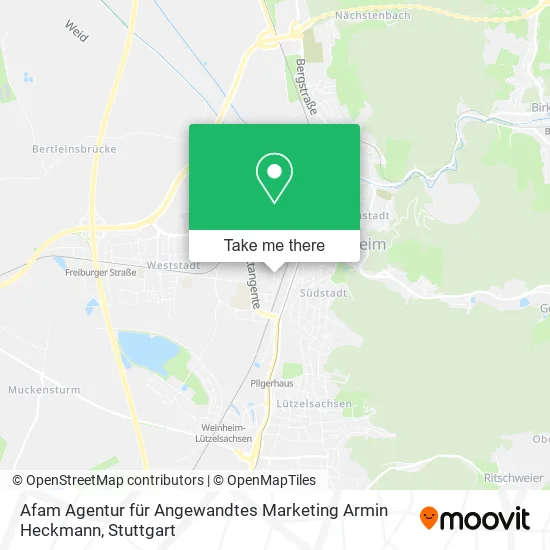 Карта Afam Agentur für Angewandtes Marketing Armin Heckmann