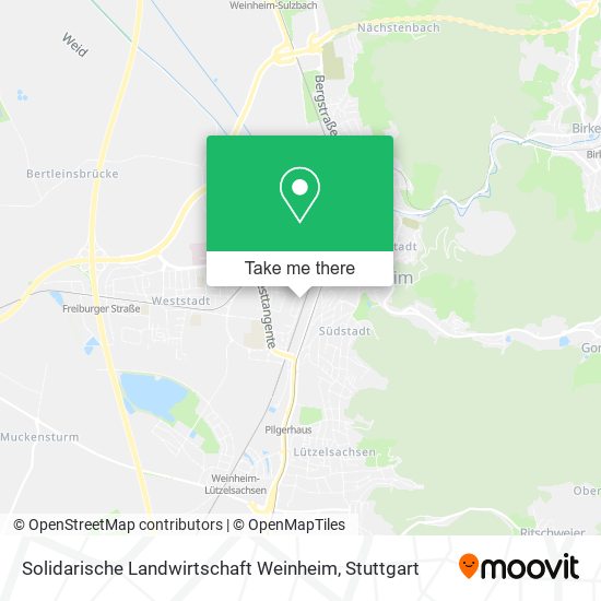 Карта Solidarische Landwirtschaft Weinheim