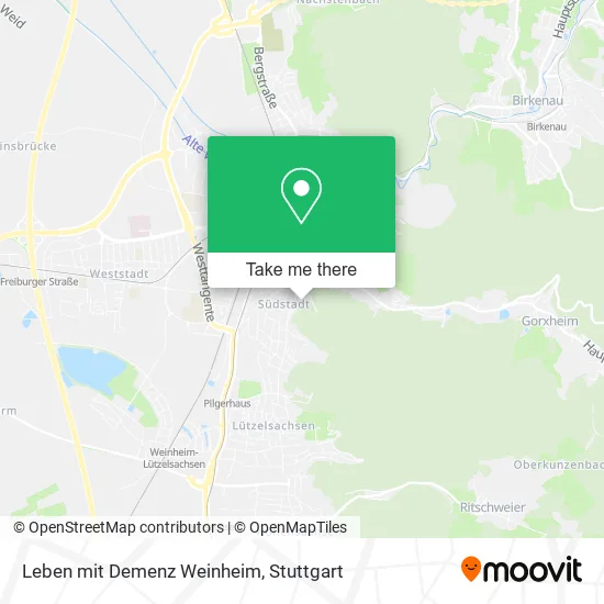 Карта Leben mit Demenz Weinheim