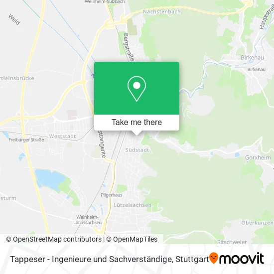 Карта Tappeser - Ingenieure und Sachverständige