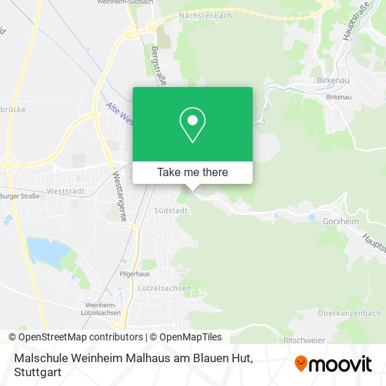 Malschule Weinheim Malhaus am Blauen Hut map