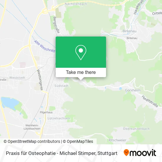 Карта Praxis für Osteophatie - Michael Stimper