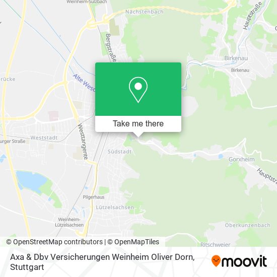 Axa & Dbv Versicherungen Weinheim Oliver Dorn map