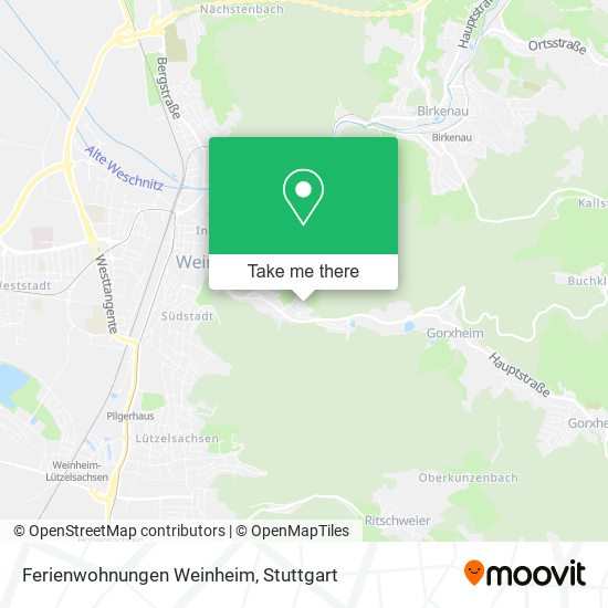 Ferienwohnungen Weinheim map