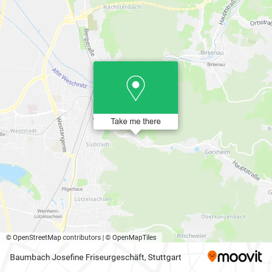 Карта Baumbach Josefine Friseurgeschäft