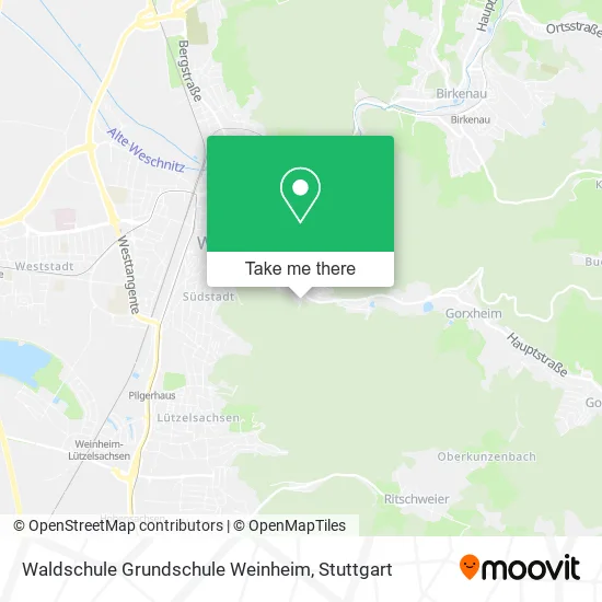 Карта Waldschule Grundschule Weinheim