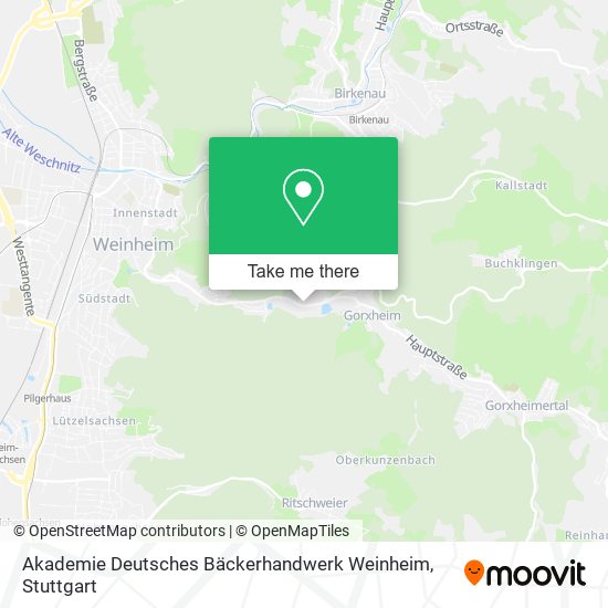 Akademie Deutsches Bäckerhandwerk Weinheim map