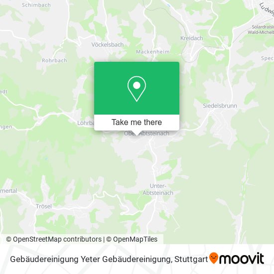 Gebäudereinigung Yeter Gebäudereinigung map