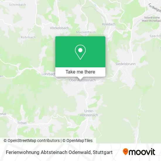 Карта Ferienwohnung Abtsteinach Odenwald