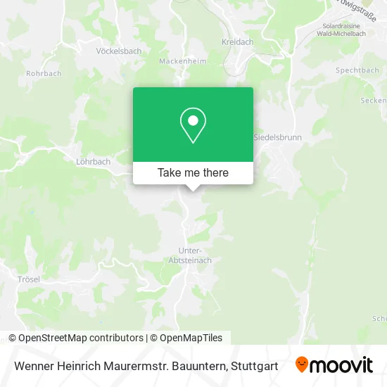 Карта Wenner Heinrich Maurermstr. Bauuntern