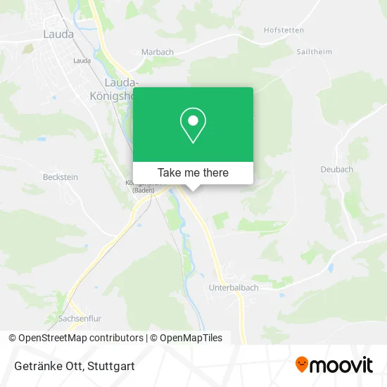 Карта Getränke Ott