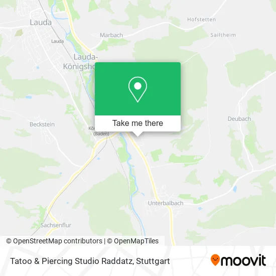 Tatoo & Piercing Studio Raddatz map