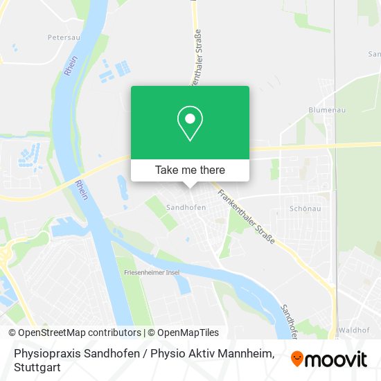 Physiopraxis Sandhofen / Physio Aktiv Mannheim map