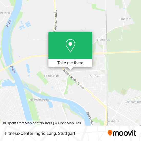 Fitness-Center Ingrid Lang map