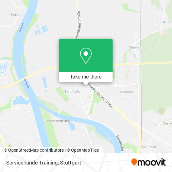 Servicehunde Training map