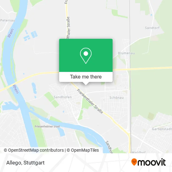 Карта Allego